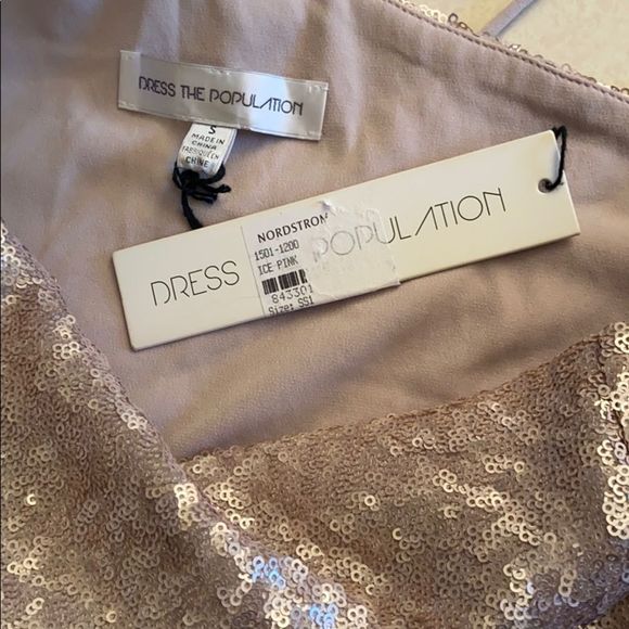 Dress the Population Sequined One-Shoulder Gown - Picture 6 of 9